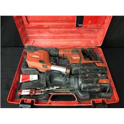HILTI TE 6-A36 CORDLESS ROTARY HAMMER DRILL & TE DRS-6-A DUST REMOVAL SYSTEM WITH 2 BATTERIES