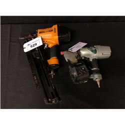 BOSTITCH MAGNESIUM ANGLED FRAMING NAILER & HITACHI 3 INCH COIL NAIL GUN