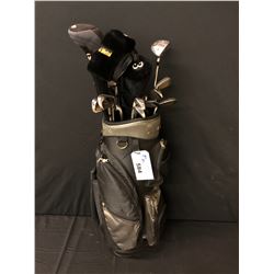 SET OF GOLF CLUBS WITH CPS BAG, CALLAWAY, LYNX, PING CLUBS AND MORE