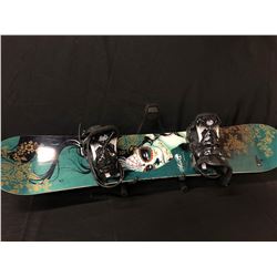 ARBOR CADENCE 143 CM SNOWBOARD WITH BURTON BINDINGS