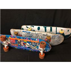 LOT OF 3 ASSORTED SKATEBOARDS