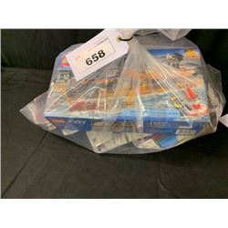 BAG OF LEGO SETS AND ART SUPPLIES