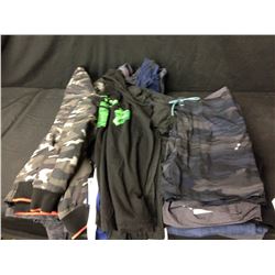 BAG OF ASSORTED MENS CLOTHING AND JACKETS
