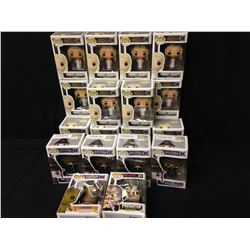 BAG OF POP FIGURINES: 18 DAENERYS TARGARYEN, 4 HARRY POTTER, ONE GROOT AND ONE PREDATOR