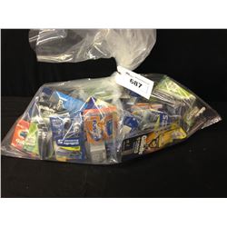 BAG OF RAZORS AND REPLACEMENT BLADES