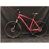 Image 1 : RED ROCKY MOUNTAIN VAPOR 27 SPEED FRONT SUSPENSION MOUNTAIN BIKE WITH FRONT AND REAR DISK BRAKES