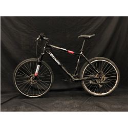 BLACK BRODIE FURY 27 SPEED HYBRID MOUNTAIN BIKE WITH FRONT AND REAR HYDRAULIC DISK BRAKES, MISSING