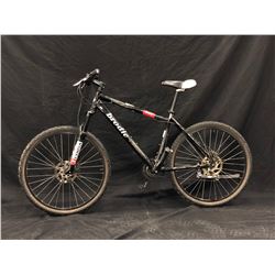 BLACK BRODIE 27 SPEED HYBRID MOUNTAIN BIKE WITH FRONT AND REAR HYDRAULIC DISK BRAKES, CLIP PEDALS