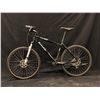 Image 1 : BLACK BRODIE 27 SPEED HYBRID MOUNTAIN BIKE WITH FRONT AND REAR HYDRAULIC DISK BRAKES, MISSING PEDALS