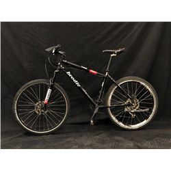 BLACK BRODIE FURY 27 SPEED HYBRID MOUNTAIN BIKE WITH FRONT AND REAR HYDRAULIC DISK BRAKES, CLIP