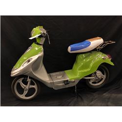 GREEN ELECTRIC MOPED
