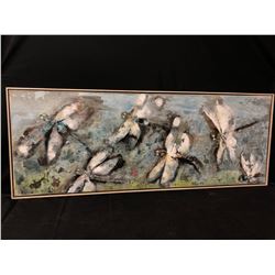 ORIGINAL FRAMED CANVAS PAINTING BY JANE ADAMS