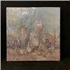 Image 1 : UNFRAMED ABSTRACT CITYSCAPE CANVAS PRINT