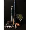 Image 1 : LOT OF SPORTS EQUIPMENT INC. 3 HOCKEY STICKS (LEFT HANDED), BABOLAT TENNIS RACKET MATRIX SQUASH