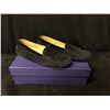 Image 1 : PAIR OF TOD'S CHOKED UP 877 GRIGIO VELOUR SHOES, SIZE US 6.5