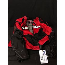 CONTRA ICON 3XL RED AND BLACK MOTORCYCLE JACKET