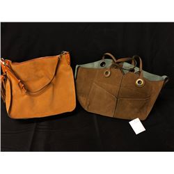 2 SANDRO LEATHER HANDBAGS