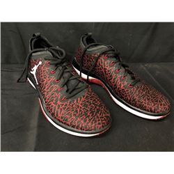 PAIR OF RED AIR JORDANS, SIZE 10