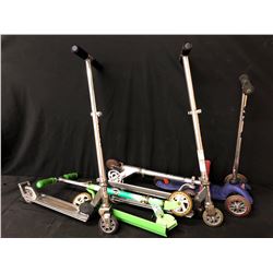 5 SCOOTERS (5 PIECES)