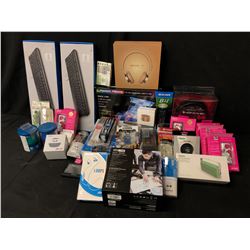 LOT OF ELECTRONICS INC. KEYBOARDS, BLU-RAY PLAYER, HEADPHONES AND MORE