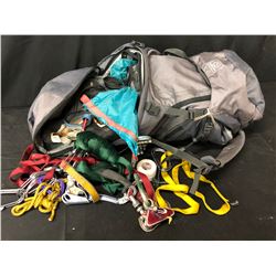ROCK CLIMBING GEAR AND BAG