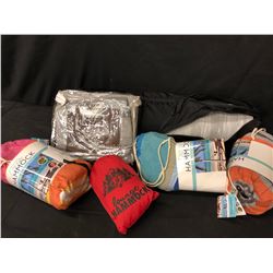 HAMMOCKS, YOGA MAT, AND LINENS