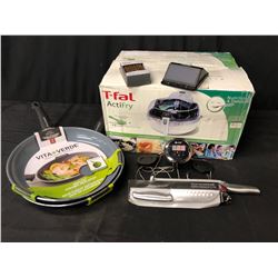 T-FAL ACTIFRY, 2 PANS, TEMPERATURE SENSOR AND MORE