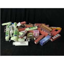 ASSORTED COSMETIC PRODUCTS INC. HAIR DYE, PERFUME, SHAMPOO, SOAP AND MORE