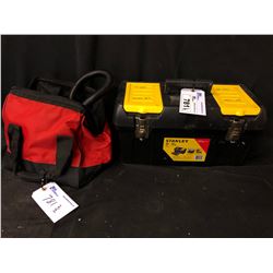 LOT OF TOOLS INC. TOOL BOX AND BAG WITH CONTENTS (2 PIECES)