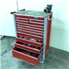 Image 1 : BEACH HEAVY DUTY 12 DRAWER MOBILE TOOL CHEST WITH WESTWARD BENCH VICE