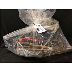 LARGE BAG OF ASSORTED TOOLS INC. CIRCULAR SAW, HAND TOOLS AND MORE