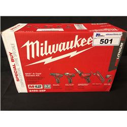 MILWAUKEE M12 5 PIECE TOOL COMBO KIT