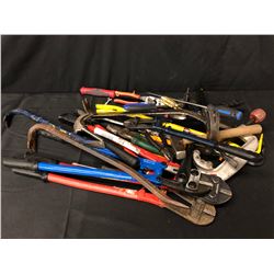 BAG OF ASSORTED HAND TOOLS