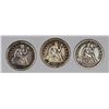 Image 1 : SEATED DIMES: 1852-O, 1853 AND 1853-O