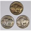 Image 2 : BUFFALO NICKELS: 1920-S VG/F, 1921 XF AND 1923 XF