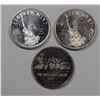 Image 1 : 3 - 1 OZ ROUND .999 SILVER