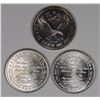 Image 2 : 3 - 1 OZ ROUND .999 SILVER