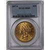 Image 1 : 1897-S $20 GOLD LIBERTY PCGS MS 61 NICE