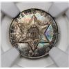 Image 2 : 1862 THREE CENT SILVER