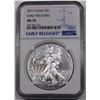 Image 1 : 2017 AMERICAN SILVER EAGLE NGC MS-70