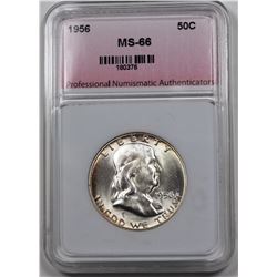 1956 FRANKLIN HALF DOLLAR PNA