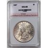 Image 1 : 1887 MORGAN SILVER DOLLAR CCGS