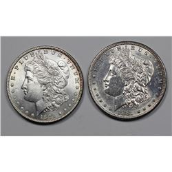 1881 + 1881-S MORGAN DOLLARS