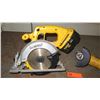 Image 2 : DeWalt 6-1/2-Inch 18-Volt Cordless Circular Saw Model DC390B and DeWalt 18v Cordless Cut-off Tool An