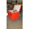 Image 2 : Rolling/Locking Metal Job Box, Red, 48" L x 30" D x 39" H