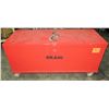 Image 1 : Rolling/Locking Metal Job Box, Red, 55.5" L x 22.5" D x 27.5" H