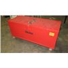 Image 3 : Rolling/Locking Metal Job Box, Red, 55.5" L x 22.5" D x 27.5" H