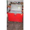 Image 2 : Large Rolling/Locking Metal Job Box, Red, 48" L x 30" D x 39" H