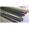 Image 8 : Pipes PVT & Metal: Black, Gray, White w/Rolling Rack (longest pcs are approx. 21')