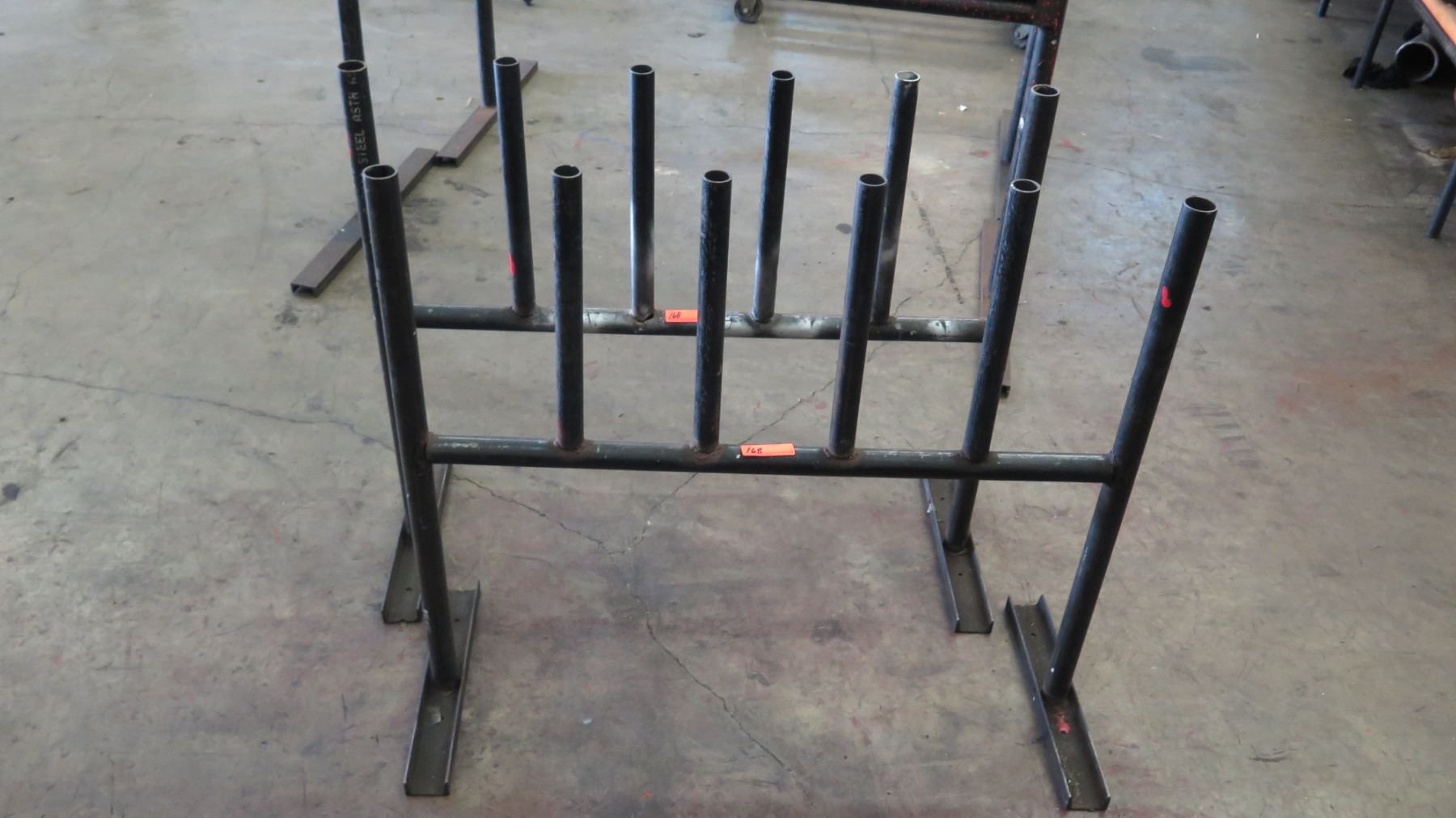 Pipe Rack For Utility Qty 2 Black Metal Utility Pipe Racks